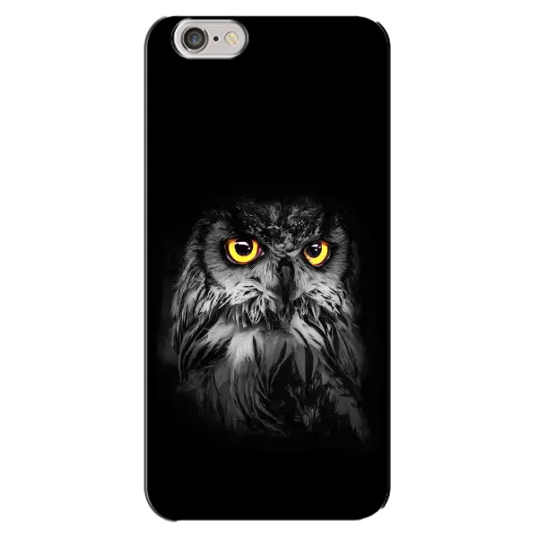 Чехол с рисунком «Сова на чёрном» для iPhone 6 Plus / 6s Plus