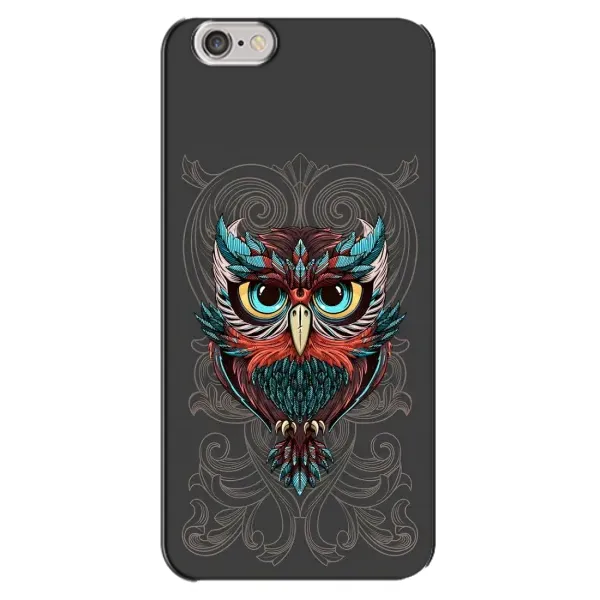 Чехол с рисунком «Сова на сером» для iPhone 6 Plus / 6s Plus