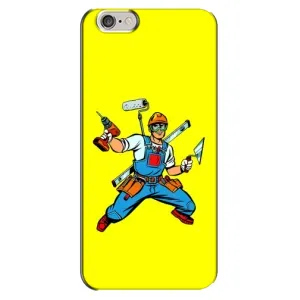Силіконовий бампер (Працівники) на iPhone 6 Plus / 6s Plus (Будівельник)