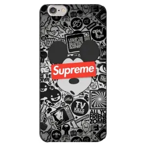 Чехол с Брендами одежды на Айфон 6 Плюс (Supreme Маус)