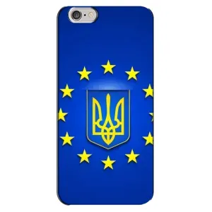 Чохол з Українською символікою на Айфон 6 Плюс (Україна це Європа)