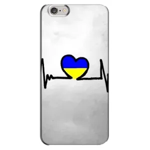 Силиконовый Чехол на iPhone 6 Plus / 6s Plus (Я-Украина) (Украинская кардиограмма)