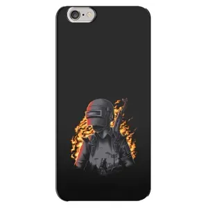Чохол з картинкою "Герой Pubg" на iPhone 6 Plus / 6s Plus (В полум'ї)