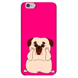 Чехол (ТПУ) Милые собачки для iPhone 6 Plus / 6s Plus (Веселый Мопсик)