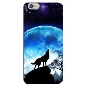 Чехол с Волком на iPhone 6 Plus / 6s Plus (Воет на луну)