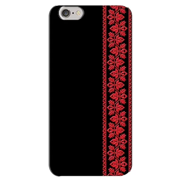 Чехол с рисунком «Вышиванка на черном» для iPhone 6 Plus / 6s Plus Чехол с рисунком «Вышиванка на черном» для iPhone 6 Plus / 6s Plus
