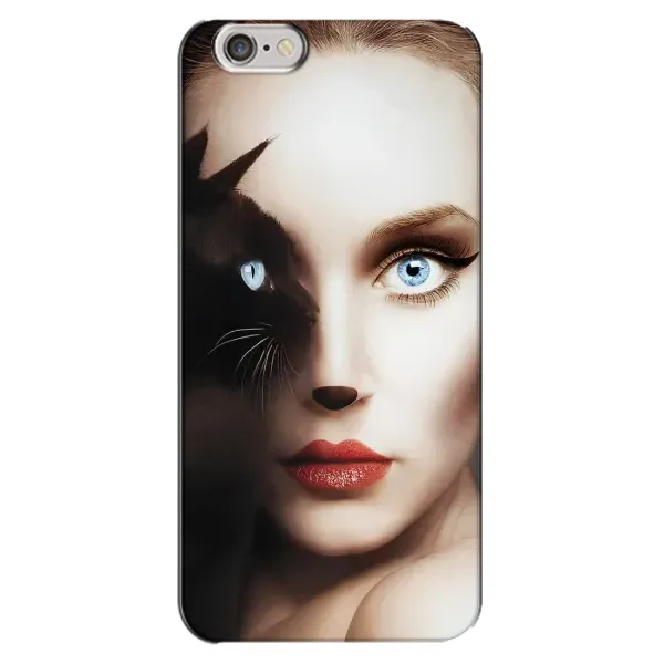 Чехол с рисунком «Женщина кошка» для iPhone 6 Plus / 6s Plus Чехол с рисунком «Женщина кошка» для iPhone 6 Plus / 6s Plus