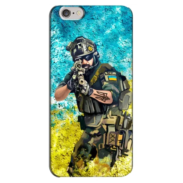 Чехол с рисунком «ЗСУ Воин» для iPhone 6 Plus / 6s Plus Чехол с рисунком «ЗСУ Воин» для iPhone 6 Plus / 6s Plus