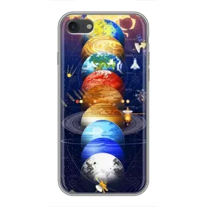 Чехол (ТПУ) с планетами на iPhone 6 / 6s (Арт планети)
