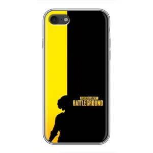 Чохол (TPU) з картинкою "Лого Пабг" на Айфон 6 (Battlegrounds)