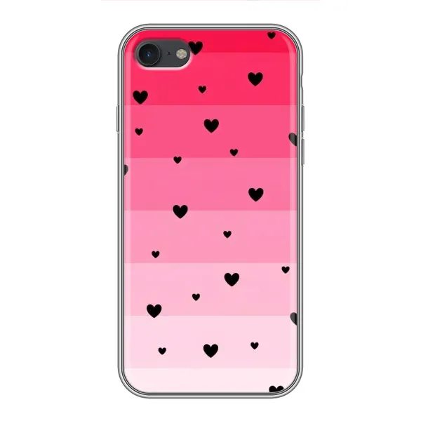Чехол с рисунком «Чорные сердечки» для iPhone 6 / 6s Чехол с рисунком «Чорные сердечки» для iPhone 6 / 6s