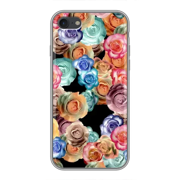 Чохол з малюнком «Квіти на чорному» для iPhone 6 / 6s Чохол з малюнком «Квіти на чорному» для iPhone 6 / 6s