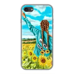 Чехол Стильные девушки на iPhone 6 / 6s (Девушка на поле)