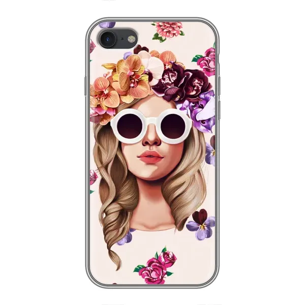 Чехол с рисунком «Девушка в очках» для iPhone 6 / 6s