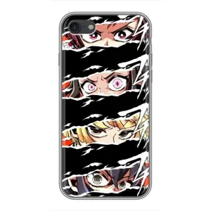 Силиконовые чехлы с глазами Anime для Айфон 6 (Глаза на чорном)