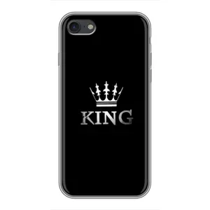 Чехол (Корона на чёрном фоне) для Айфон 6 (KING)