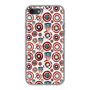 Чохол с Щітом Капітана Америки на iPhone 6 / 6s (Марвел щити)