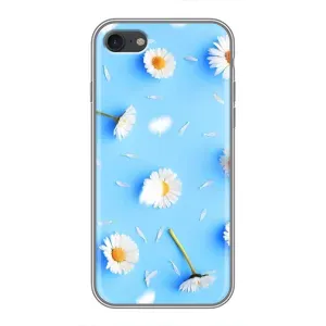 Чехол с Цветами для iPhone 6 / 6s (ромашки на голубом)