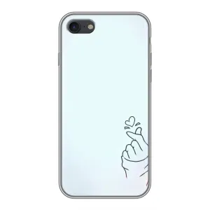 Чехлы (Знак сердечка) на iPhone 6 / 6s (Сердце на голубом)