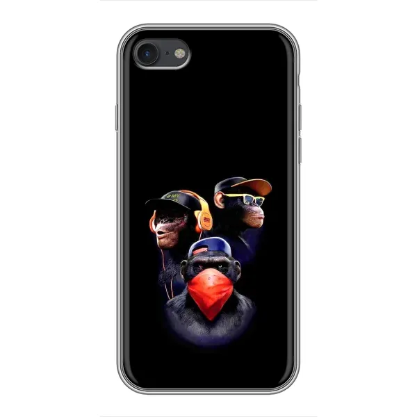 Чехол с рисунком «Три обезьяны» для iPhone 6 / 6s