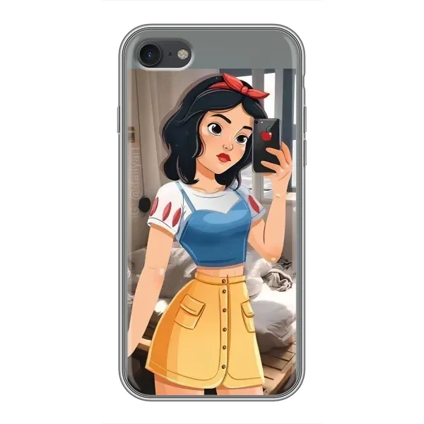 Чехол с рисунком «Белоснежка с телефоном» для iPhone 6 / 6s