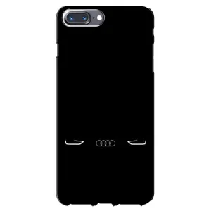 Силиконовый бампер с картинкой машины на iPhone 7 Plus (Силует Audi)