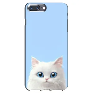 Чехол на тематику: Коты для iPhone 7 Plus (Белый кот)