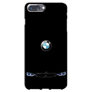 Силиконовый бампер с картинкой машины на iPhone 7 Plus (Черный BMW)