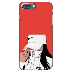 Силиконовый Чехол на iPhone 7 Plus с картинкой Стильных Девушек (Девушка Nike)