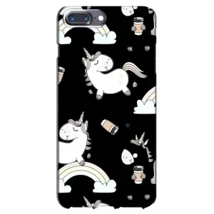 Чехол Unicorn на iPhone 7 Plus (Единорог с кофе)