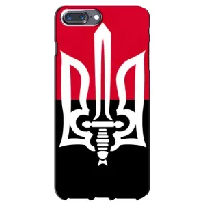 Чехлы УПА (Красно-Чёрный) на iPhone 7 Plus (Герб Украины)