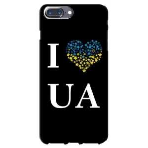 Силиконовый Чехол на iPhone 7 Plus (Я-Украина) (I Love UA)
