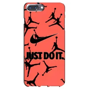 Силіконовый Чохол Nike Air Jordan на Айфон 7 Плюс (Just Do It)