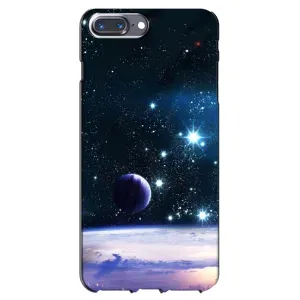 Чехол (ТПУ) с планетами на iPhone 7 Plus (Космический вид)