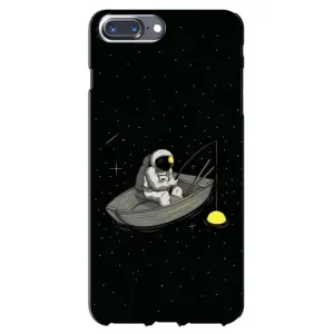 Силиконовый Чехол с принтом "Космонавты" на iPhone 7 Plus (Космонавт на рыбалке)