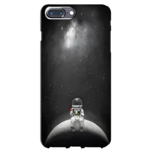 Силиконовый Чехол с принтом "Космонавты" на iPhone 7 Plus (Космонавт романтик)