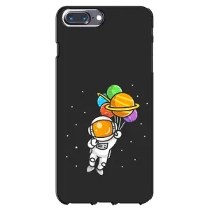 Силиконовый Чехол с принтом "Космонавты" на iPhone 7 Plus (Космонавт с шариками)