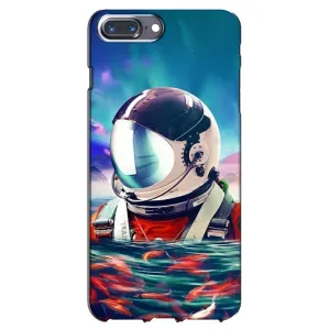 Силиконовый Чехол с принтом "Космонавты" на iPhone 7 Plus (Космонавт в воде)