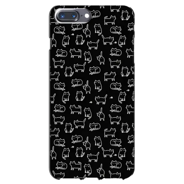 Чехол с рисунком «Котики на черном» для iPhone 7 Plus Чехол с рисунком «Котики на черном» для iPhone 7 Plus