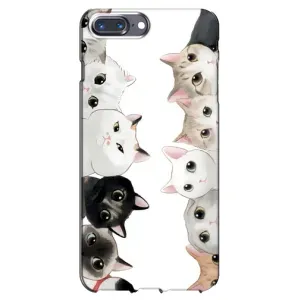Силиконовый чехол с котиком для iPhone 7 Plus (Коты)