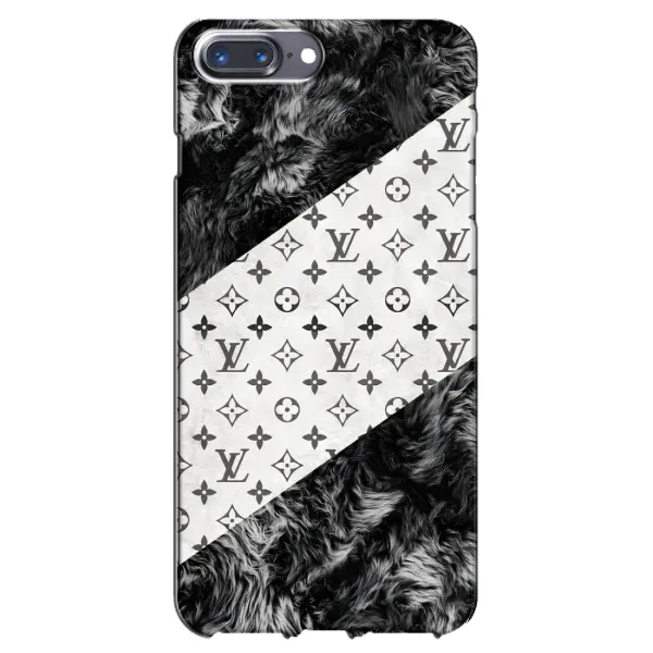 Чехол с рисунком «LV на белом» для iPhone 7 Plus