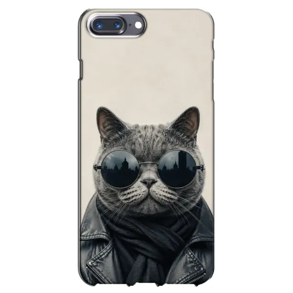Чехол с рисунком «Модный кот» для iPhone 7 Plus Чехол с рисунком «Модный кот» для iPhone 7 Plus