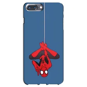 Чехол Супергерой Человека Паука на iPhone 7 Plus (На паутине)