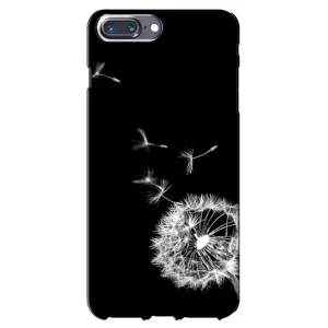 Силиконовый Чехол с одуванчиками на iPhone 7 Plus (Одуванчик на чёрном)