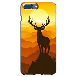 Чехлы с изображением разных животных для iPhone 7 Plus (Силуэт Оленя)