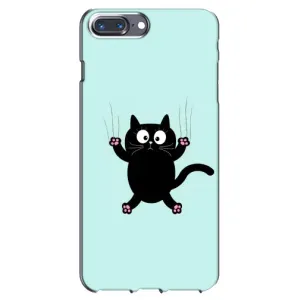 Силиконовый чехол с котиком для iPhone 7 Plus (Падающий кот)