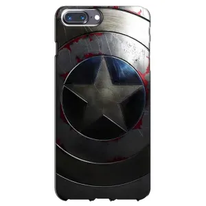 Чехол с Щитом Капитана Америки на iPhone 7 Plus (Ретро Щит Капитана)