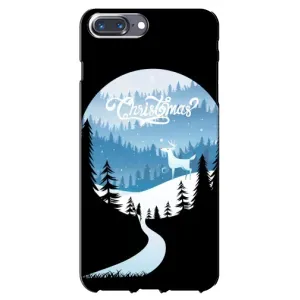 Силиконовый бампер на рождество для iPhone 7 Plus (Рождественский Олень)