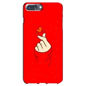 Чехлы (Знак сердечка) на iPhone 7 Plus (Сердце на красном)