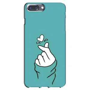 Чехлы (Знак сердечка) на iPhone 7 Plus (Сердечко на бирюзовом)
